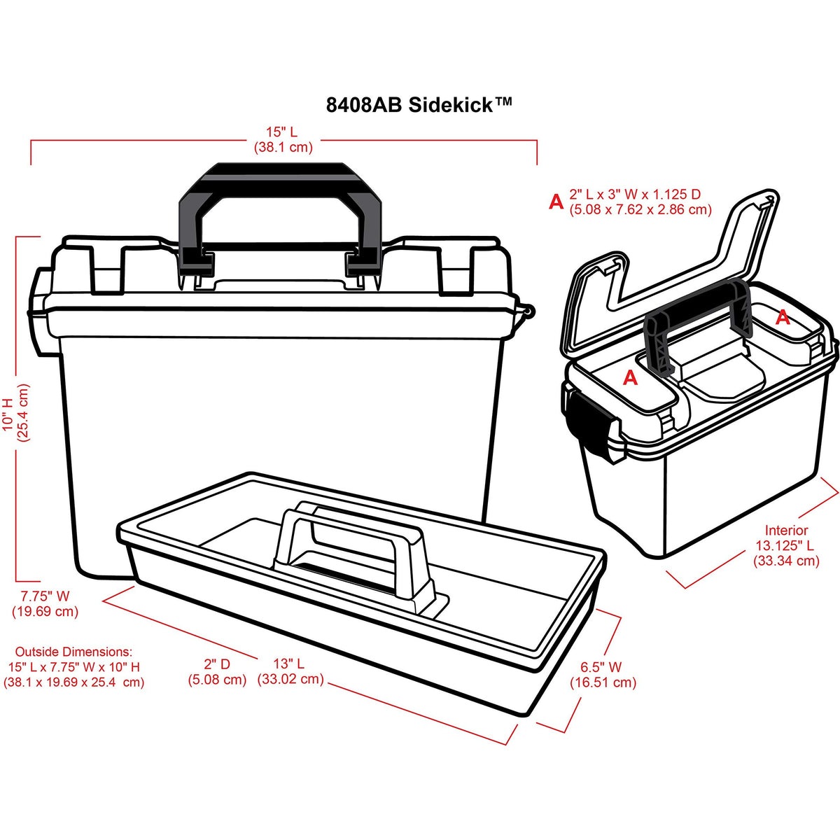 ArtBin Sidekick Carrying Case, Translucent, Translucent