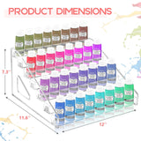 Vowcarol 7-Tier Clear Paint Bottle Rack, 7 tiers