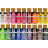 FolkArt Acrylic Paint Set – 18 Matte Colors, 2 oz Bottles