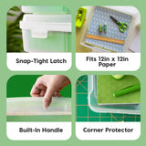 IRIS USA 12 x 12 Thick Scrapbook Case, 6-Pack, Clear, 6 cases