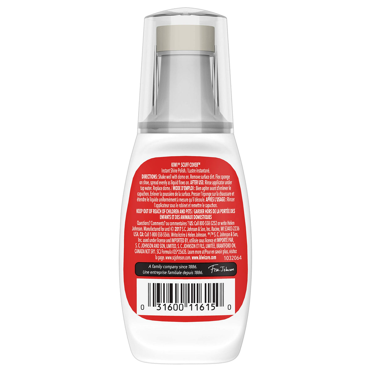KIWI Scuff Cover with Sponge Applicator, White, 2.4 fl oz product photo 2