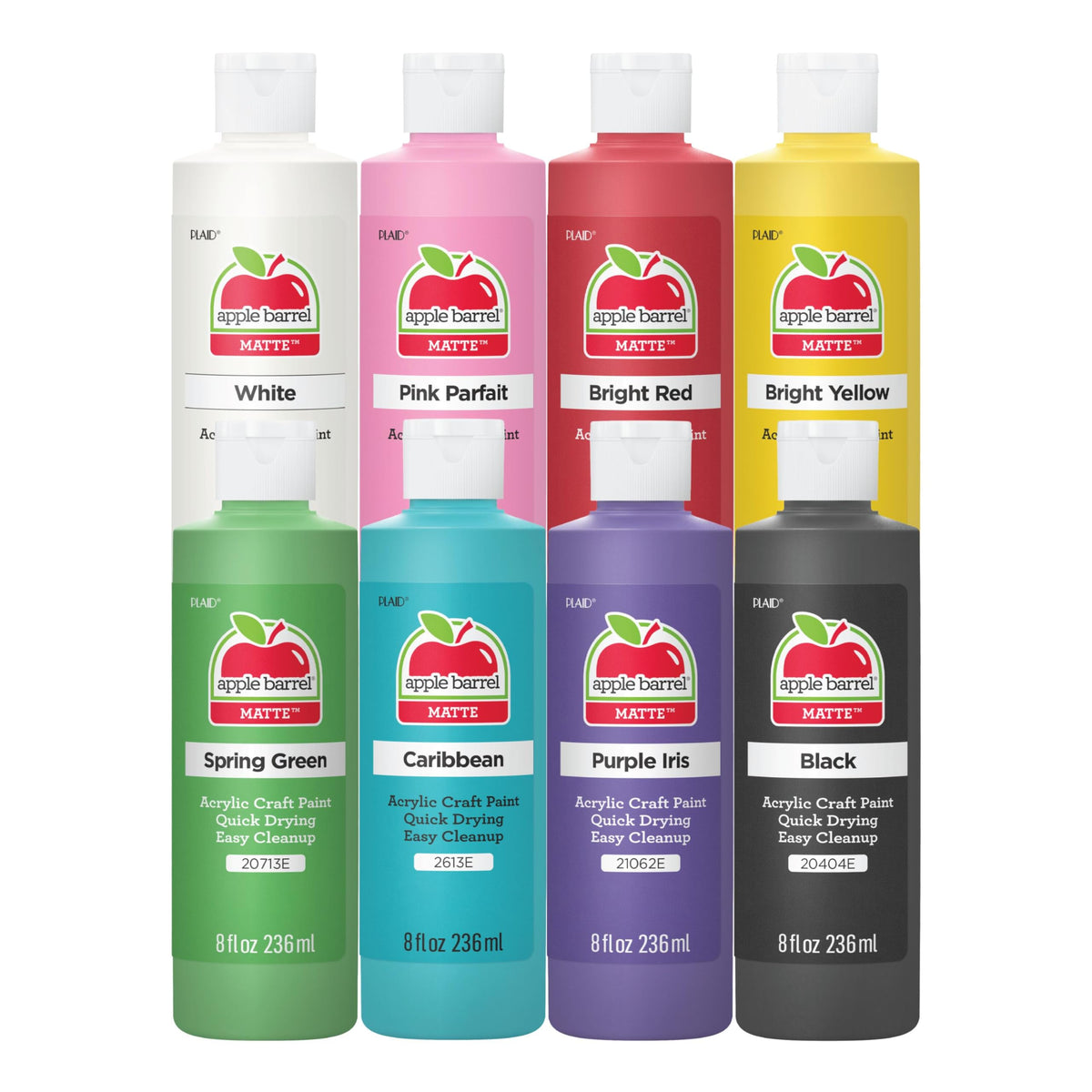 Apple Barrel Acrylic Craft Paint Set, 8 x 8 oz
