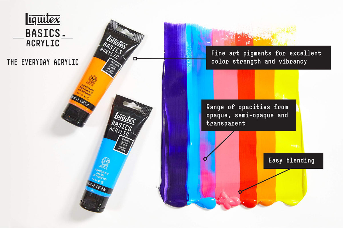 Liquitex BASICS Acrylic Paint Set – 48 x 22 ml Tubes