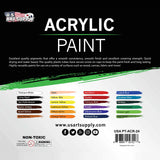 U.S. Art Supply 24 Color Acrylic Paint Set, 12ml
