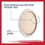 U.S. Art Supply Round Stretched Canvas, 8 in, 6-Pack