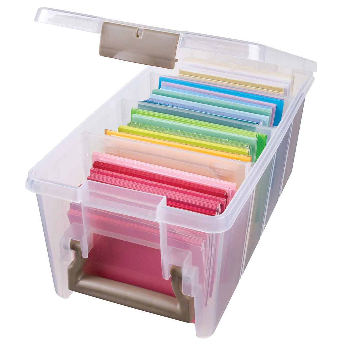ArtBin Semi Satchel with 3 Dividers, Clear, Clear