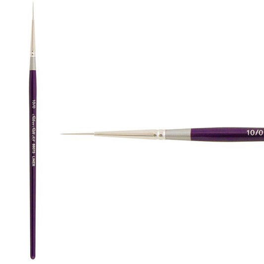 Silver Silk 88  Short Handle Synthetic Brush #10x0 Liner