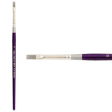 Silver Silk 88 Short Handle Synthetic Flat Shader Brushes