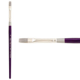 Silver Silk 88 Short Handle Synthetic Flat Shader Brushes