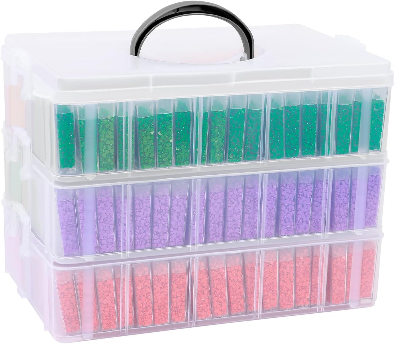 Diamond Painting Storage Container, 240 Grids, Bead Organizer for Art Supplies, Jewelry Craft Storage Box