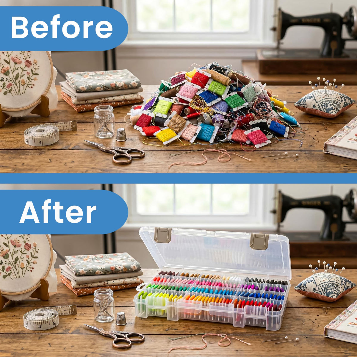ArtBin Floss Finder Embroidery Organizer, Clear, Clear
