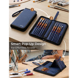 DUGATO Short Canvas Brush Holder, Blue, Blue