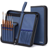 DUGATO Short Canvas Brush Holder, Blue, Blue