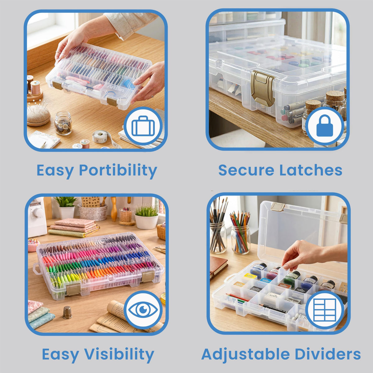 ArtBin Floss Finder Embroidery Organizer, Clear, Clear