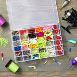 Juvale Clear Bead Organizer, 3-Pack, 36 Compartments, 3 boxes