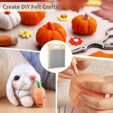 6PCS Wool Blending Board Carding Brush Set, Yarn Making Kit, 4 Wood Craft Sticks Two Brushes for Combing