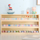 Wood 3 Layers Storage Organizer, Washi Tape Box with Hanging Hook, Divider Closet Container Holder for Sewing,Thread, Office Supplies, Craft Supplies, Jewelry, Accessories