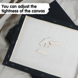 CONDA Black Stretched Canvas, 11x14 in, 8-Pack