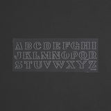 Tandy Leather Alphabet Craftaid® 3/4" (1.9 cm)