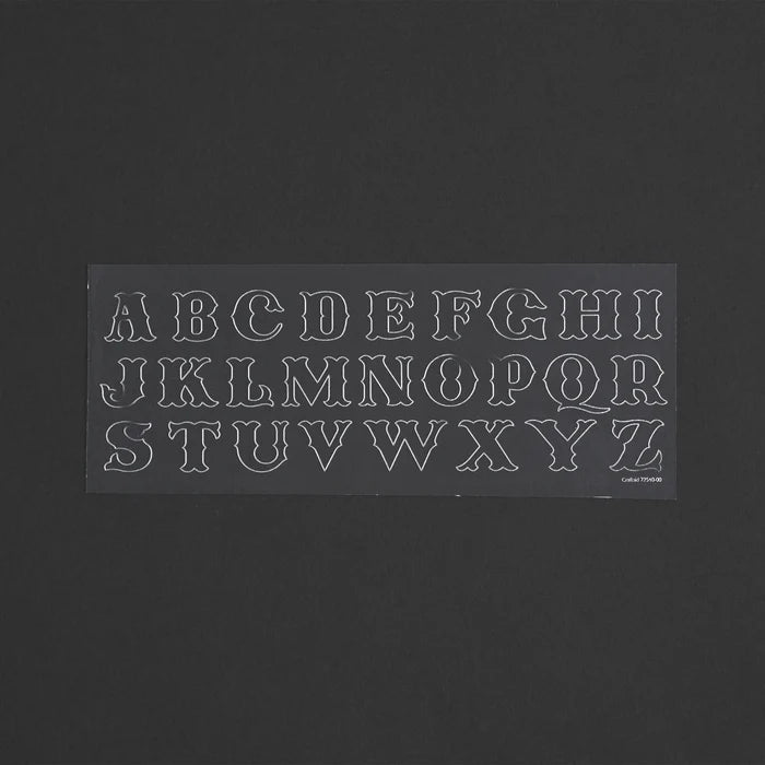Tandy Leather Alphabet Craftaid® 3/4" (1.9 cm)