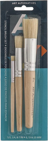 Art Alternatives - Stencil Brush - 3-Brush Set