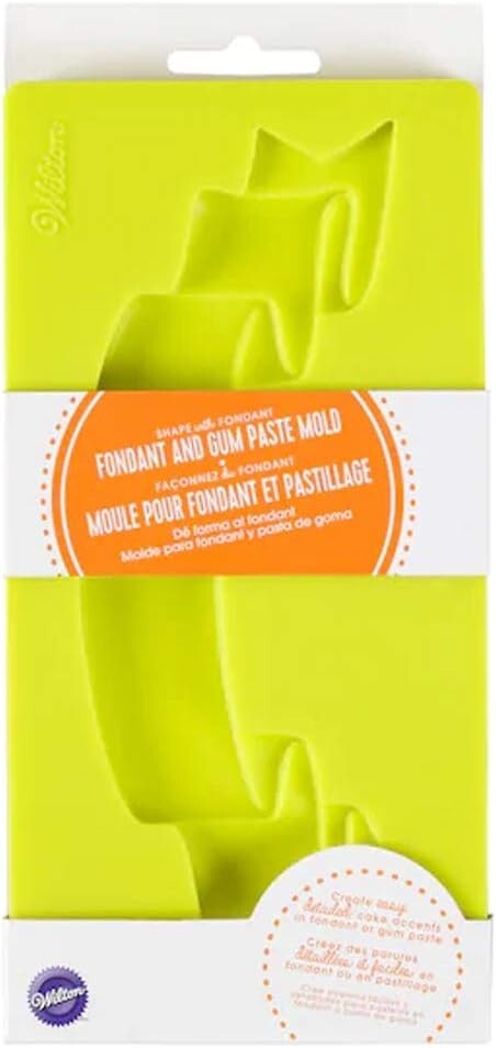 Wilton Silicone Fondant & Gum Paste Mold – Banner Design