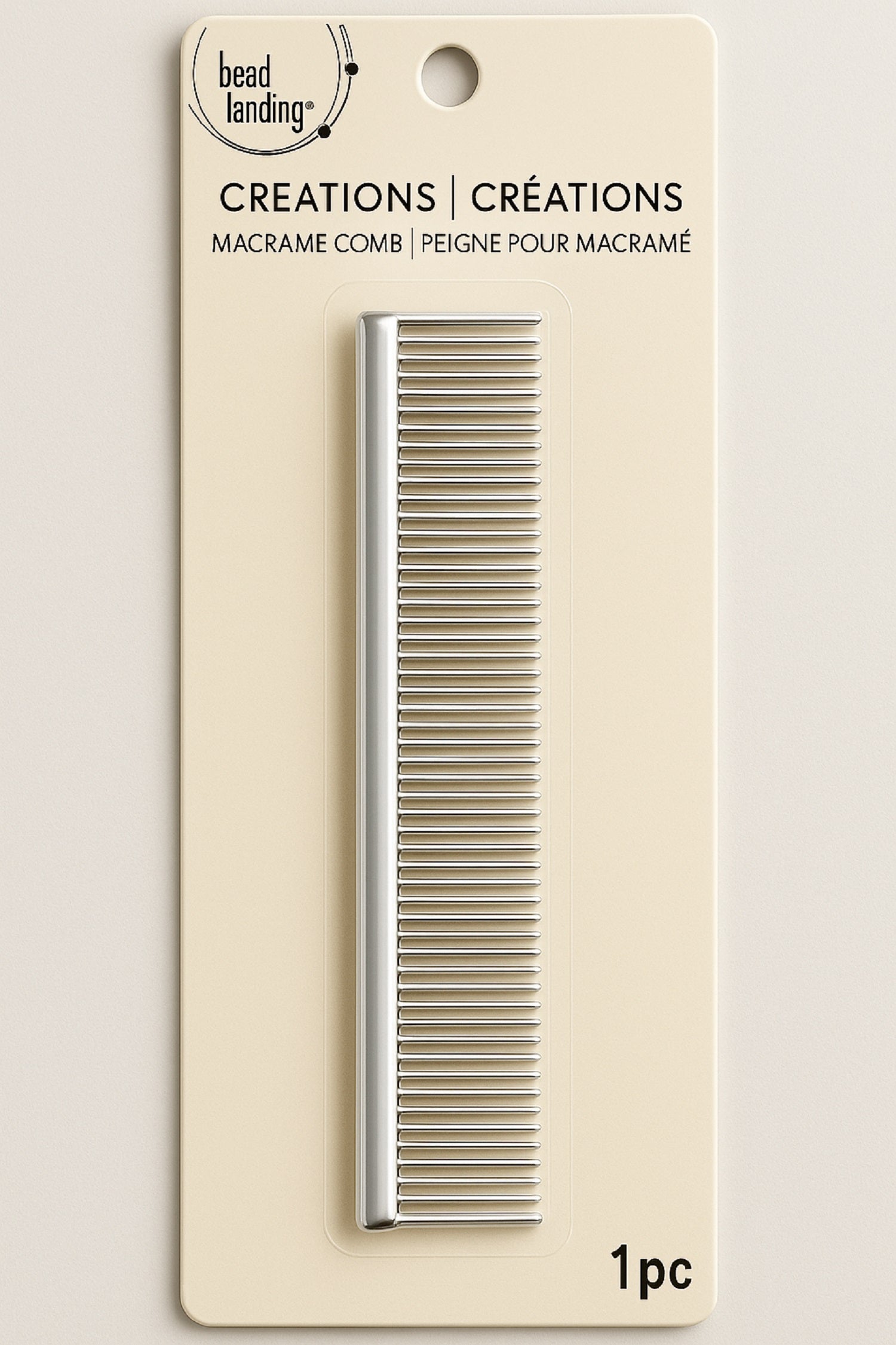 Bead Landing Macrame Comb – 1 pc