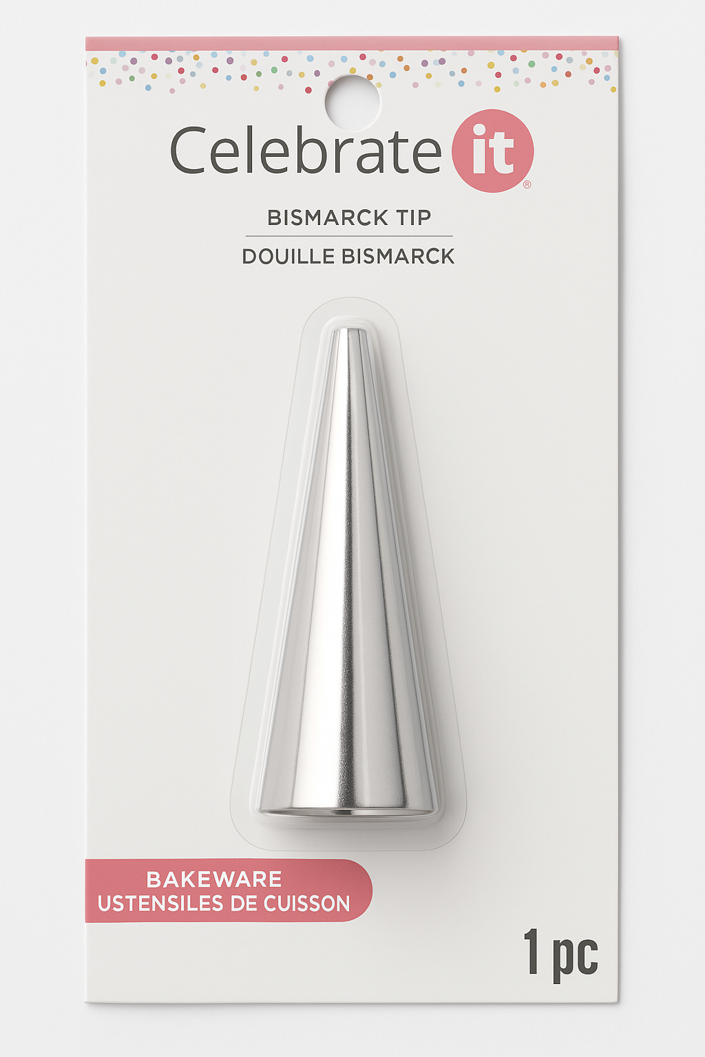 Celebrate It Bismarck Tip – Stainless Steel – 1 pc