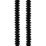 Black Rondelle Glass Beads, 10mm by Bead Landing
