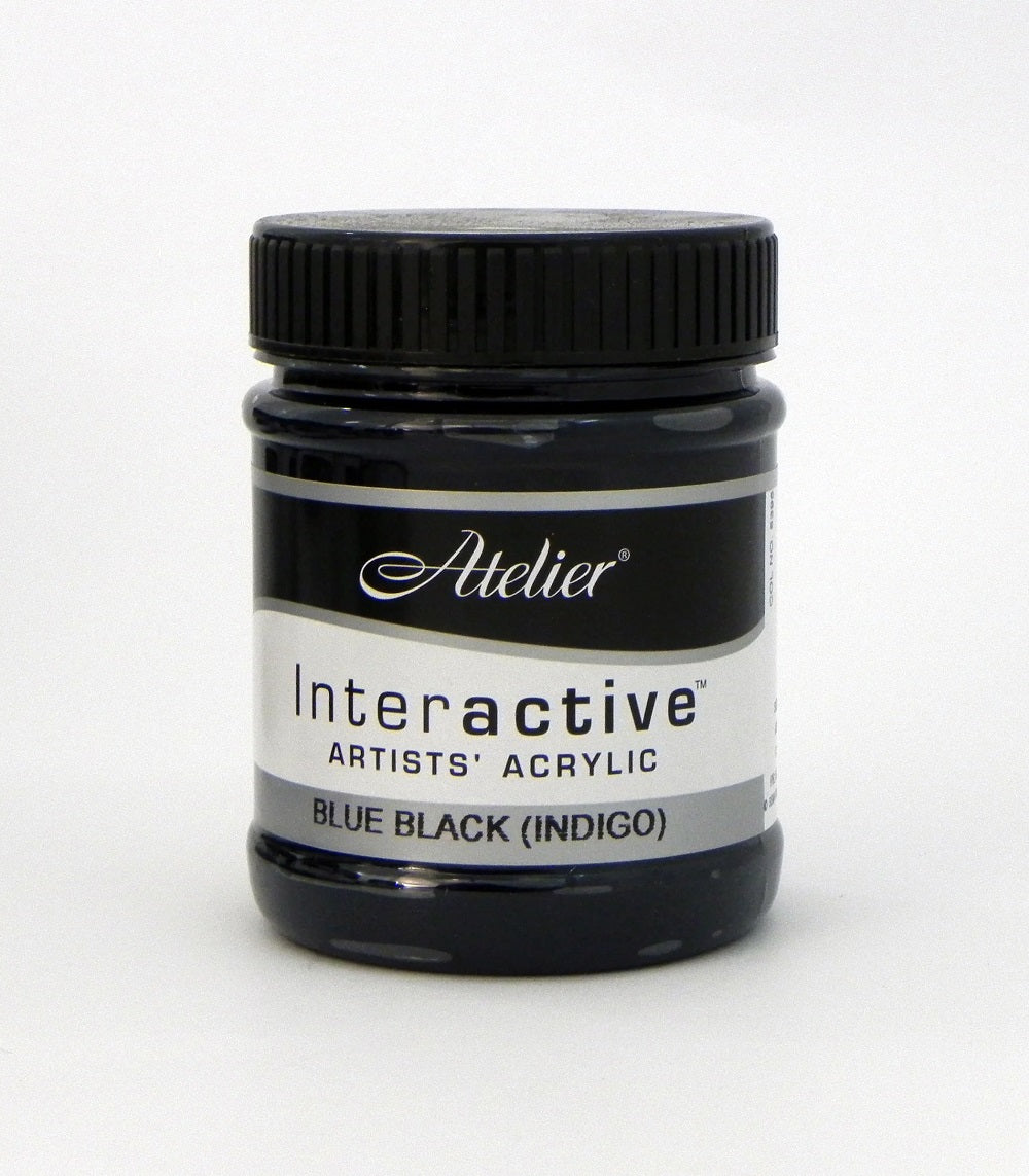 Atelier Interactive Artists' Acrylics - Blue Black (Indigo) 8oz