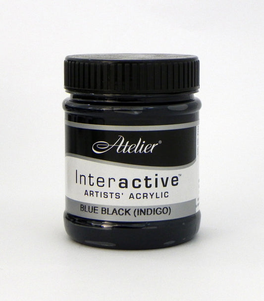 Atelier Interactive Artists' Acrylics - Blue Black (Indigo) 8oz