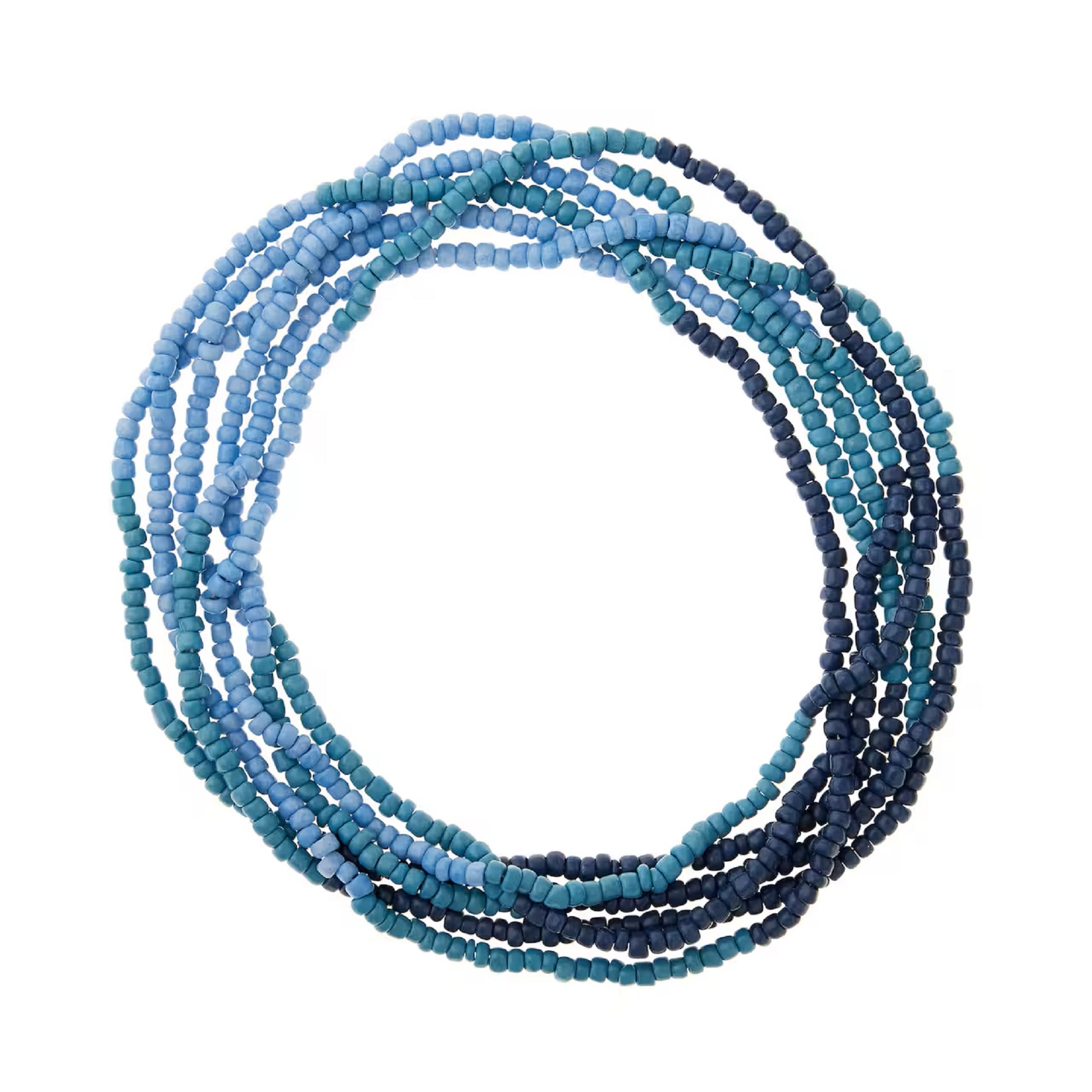 Blue Glass Mix Beads, 3mm by Bead Landing