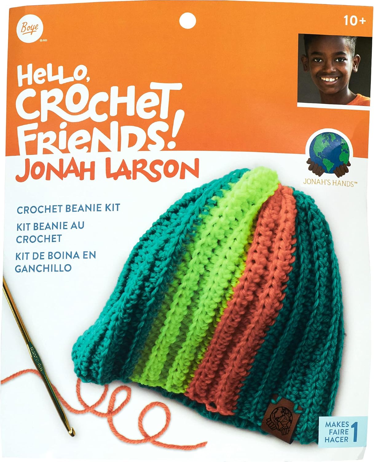 Boye Jonah Larson Crochet Friends Beanie Set
