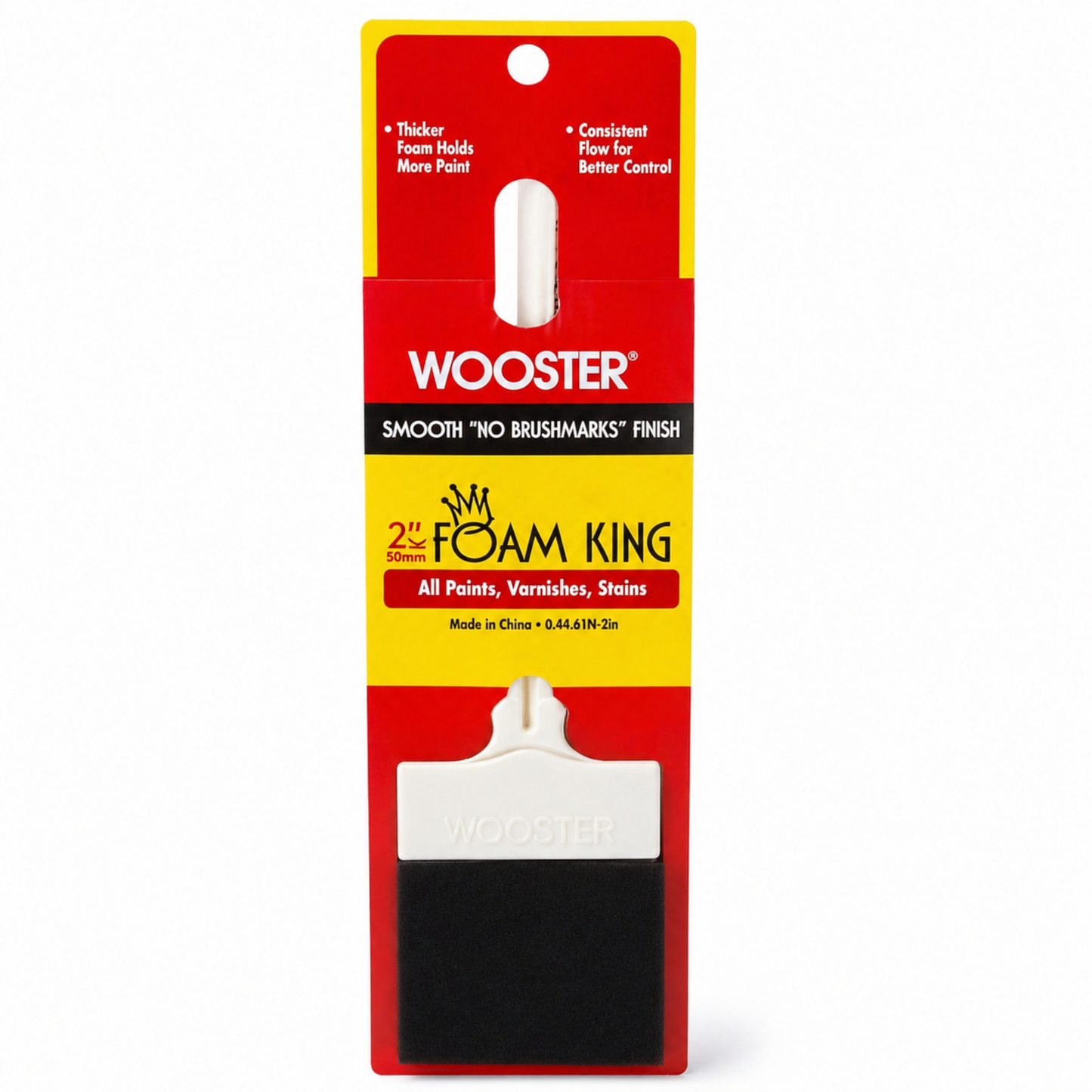 Wooster Brush 3103-2 Foam King Paintbrush, 2-Inch, White