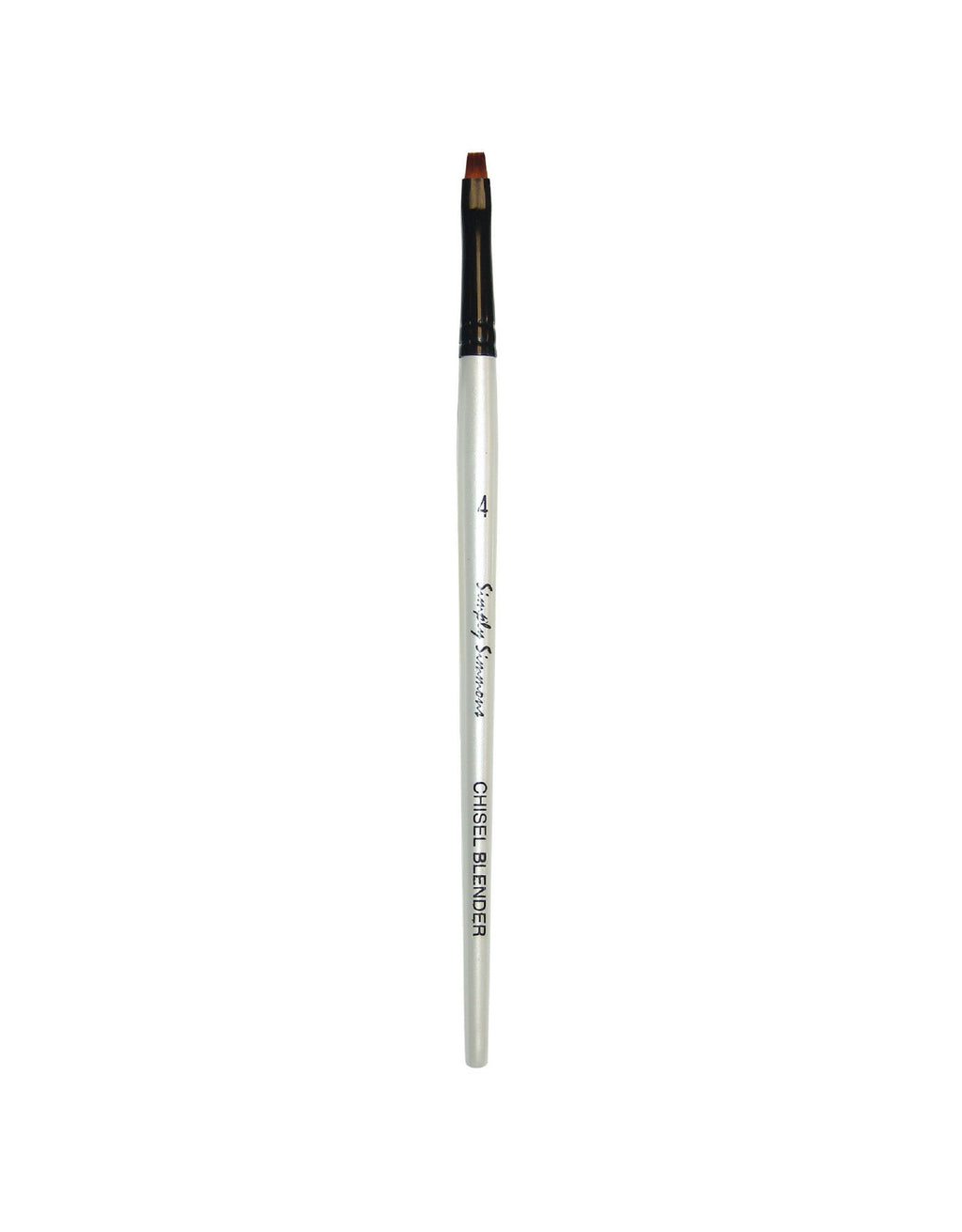 Simply Simmons Short Handle Chisel Blender Brush #4
