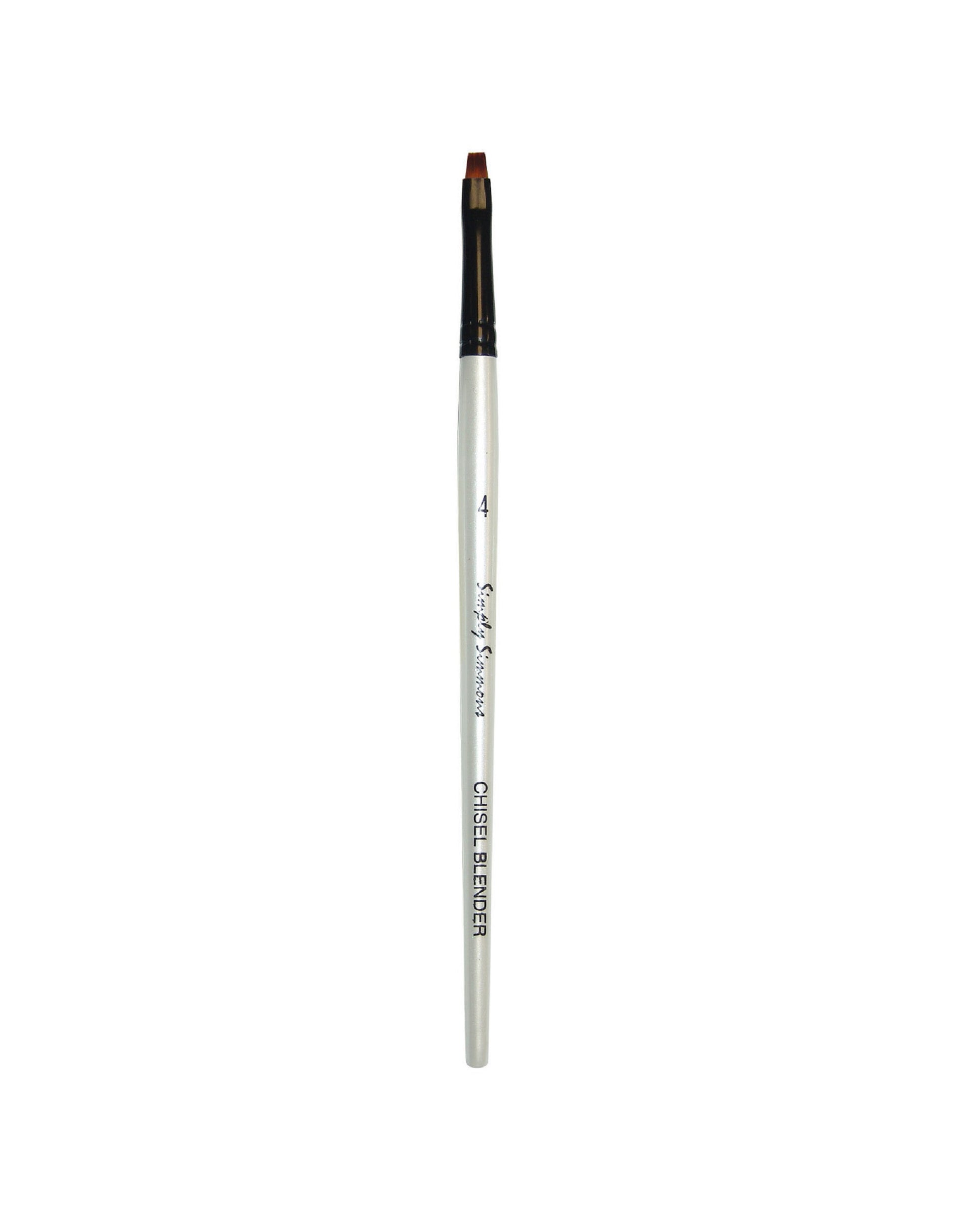 Simply Simmons Short Handle Chisel Blender Brush #4