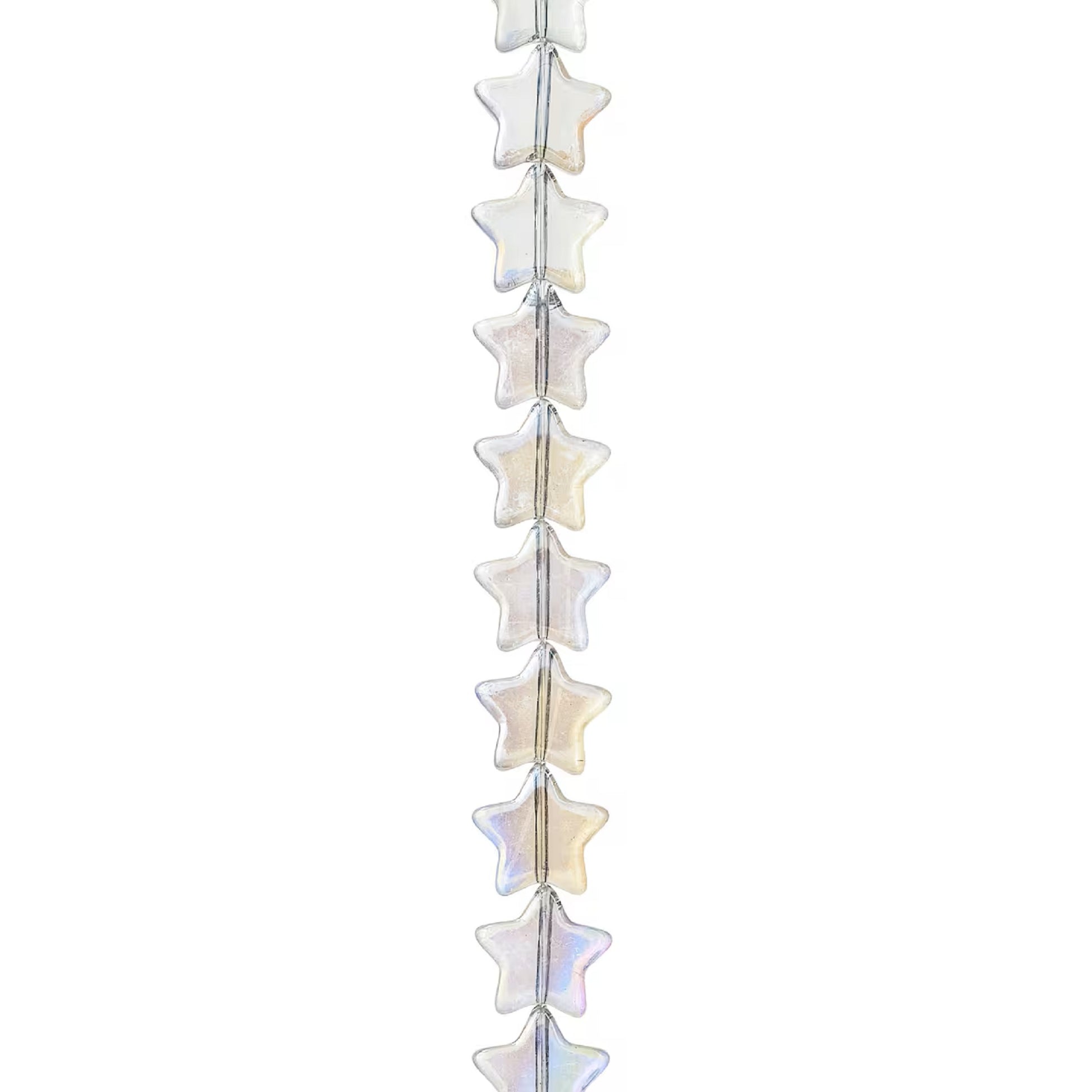 Clear Glass Star Beads by Bead Landing