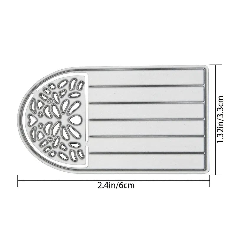 Heart Pattern Metal Cutting Die – 2.4" x 1.32"