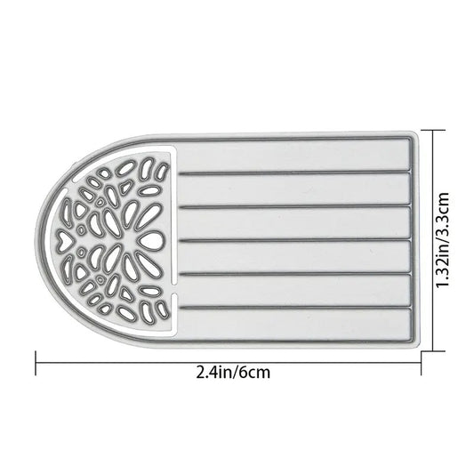 Heart Pattern Metal Cutting Die – 2.4" x 1.32"