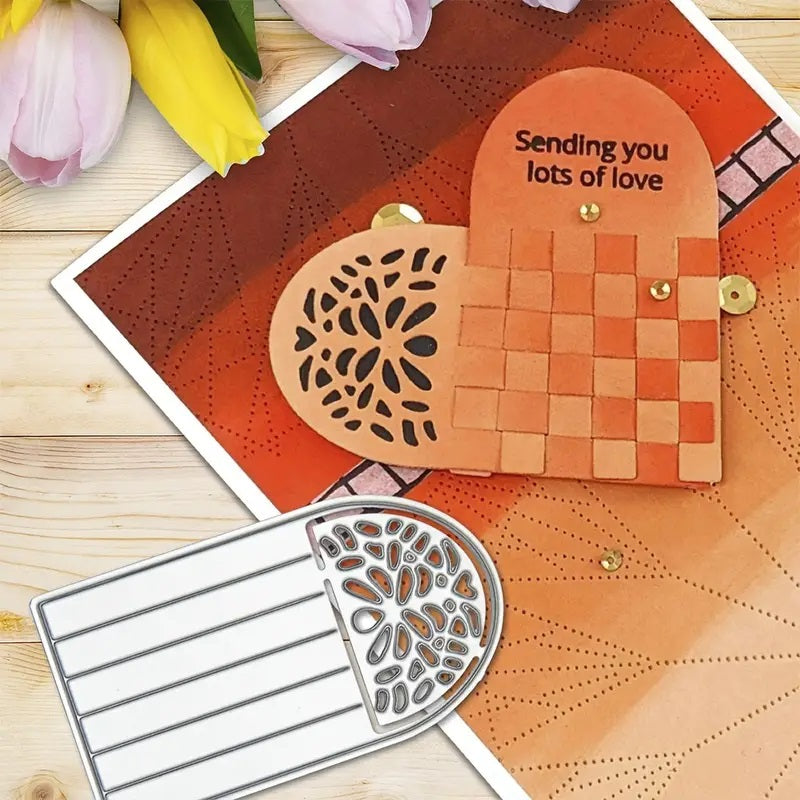 Heart Pattern Metal Cutting Die – 2.4" x 1.32"