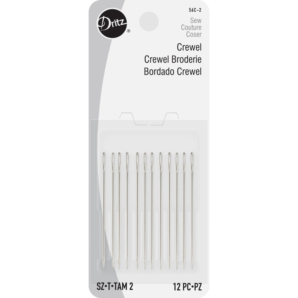 Crewel Hand Needles, Size 2, 12  56C-2
