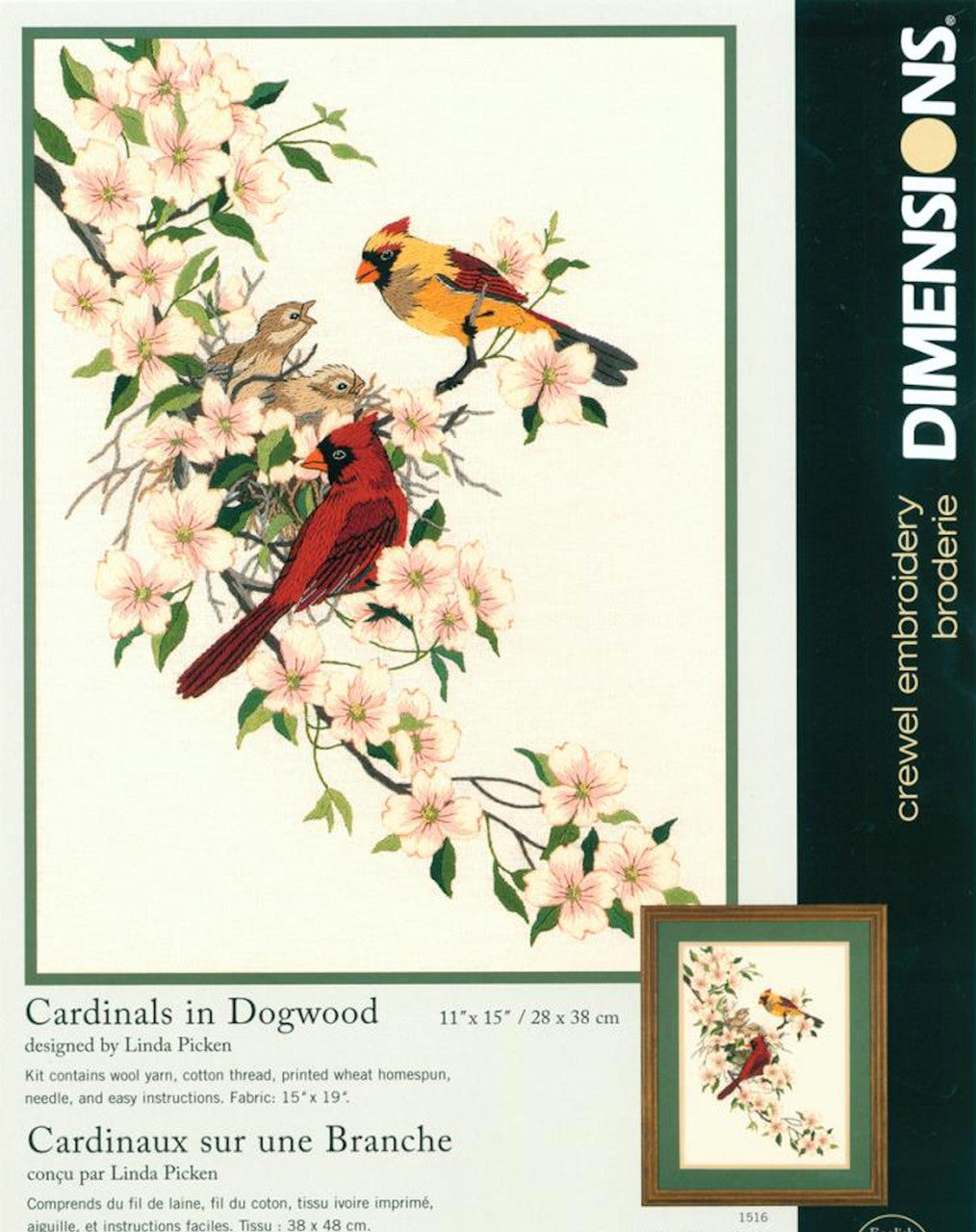 Dimensions - Cardinals in Dogwood