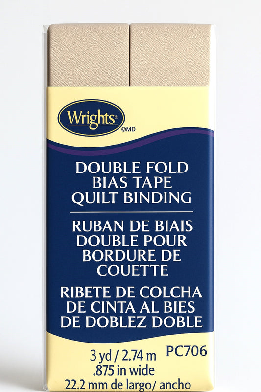 Wrights Products Double Fold Quilt Binding 7/8" X3yd,