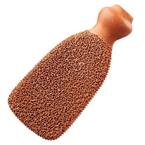 Terra Cotta Foot Scrubber Pumice Stone for Feet by Gilden Tree