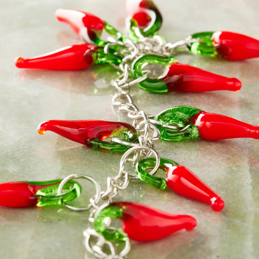 Glass Hot Chili Pepper Beads, 19mm by Bead Landing
