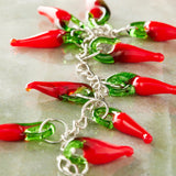 Glass Hot Chili Pepper Beads, 19mm by Bead Landing