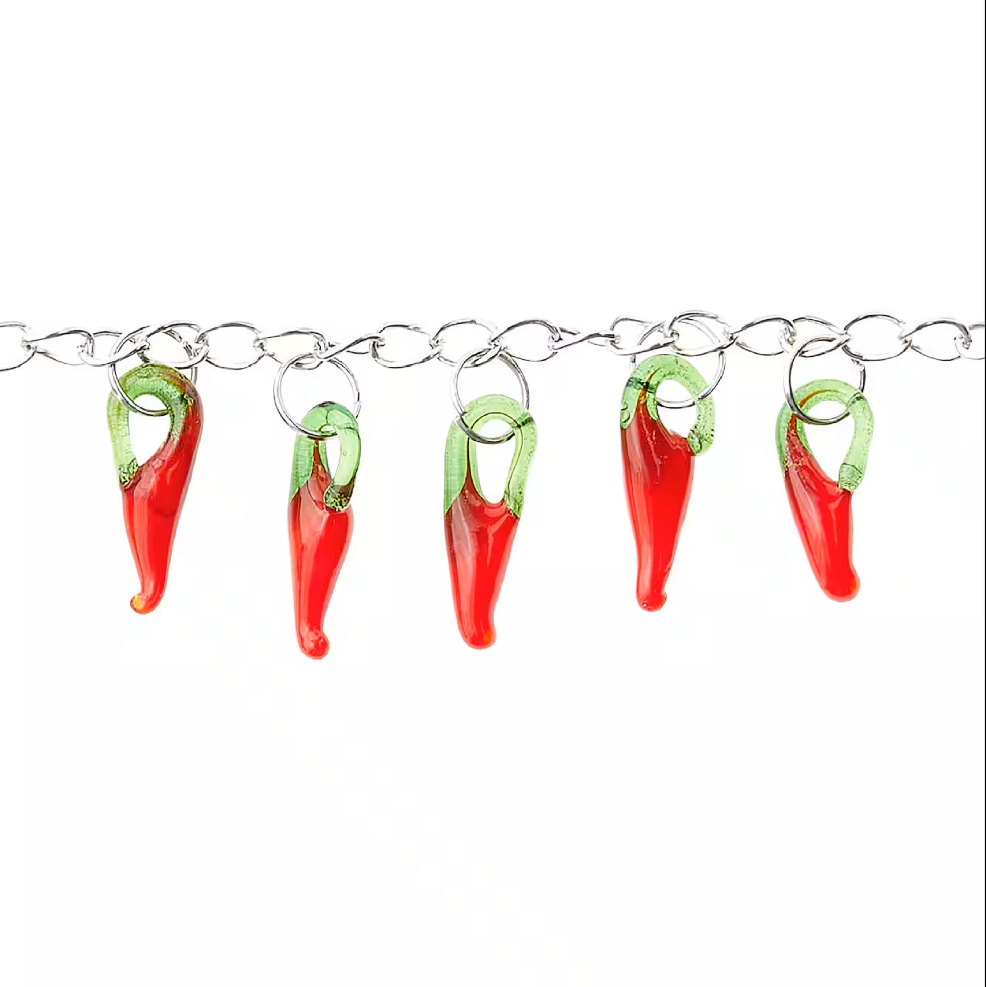Glass Hot Chili Pepper Beads, 19mm by Bead Landing