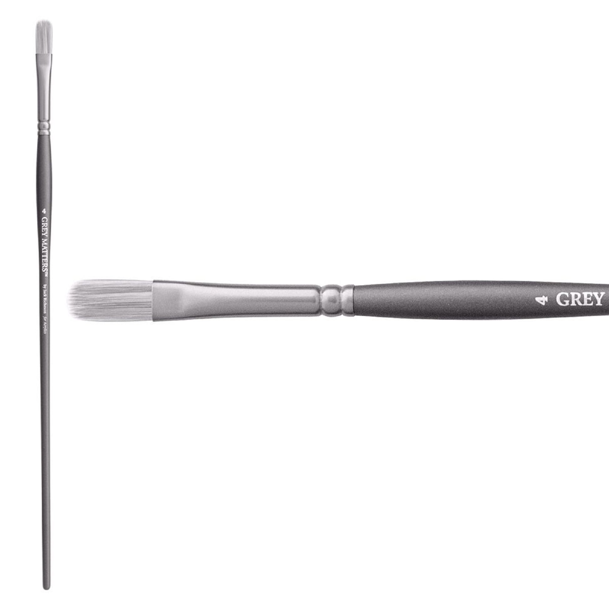 Jack Richeson Grey Matters Series 9824 Long Handle Sz 4