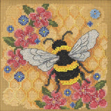 Honey Bee Beaded Cross Stitch Kit