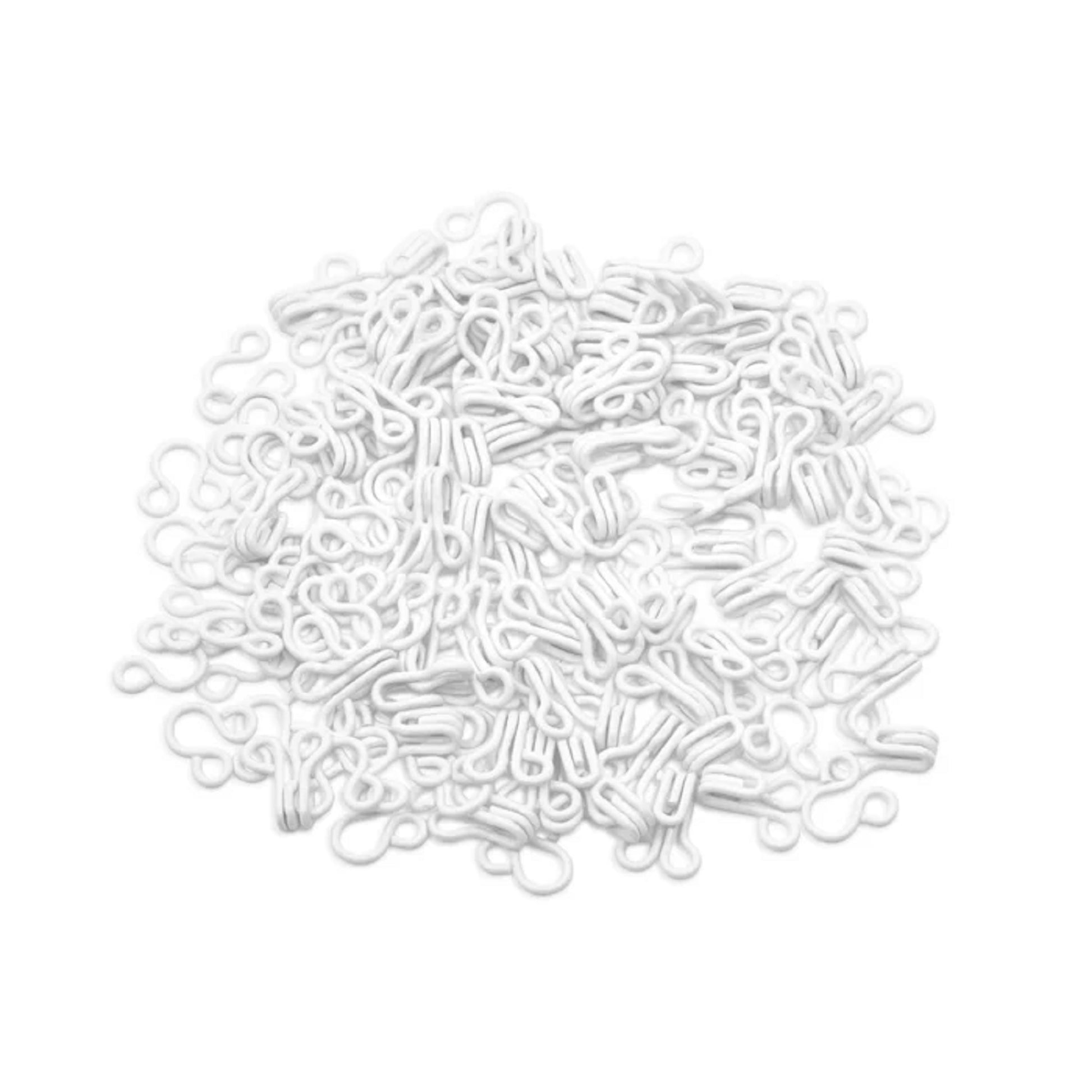 Dritz Hooks & Eyes, Size 1, 72 Sets, White